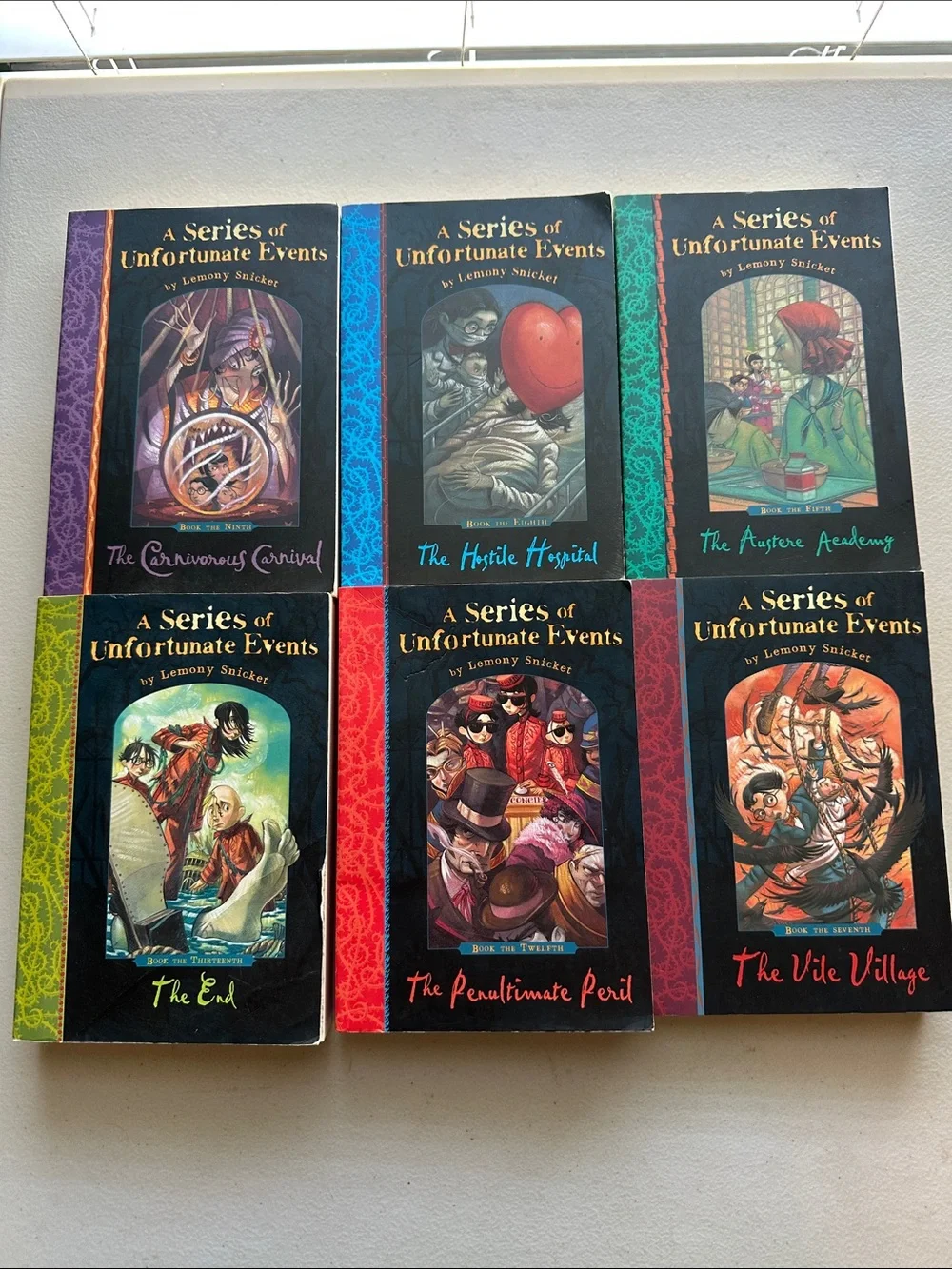 A Series of Unfortunate Events Paperback Book Set